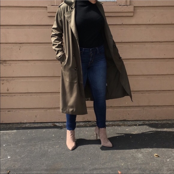 Olive Green trench coat - Picture 5 of 7